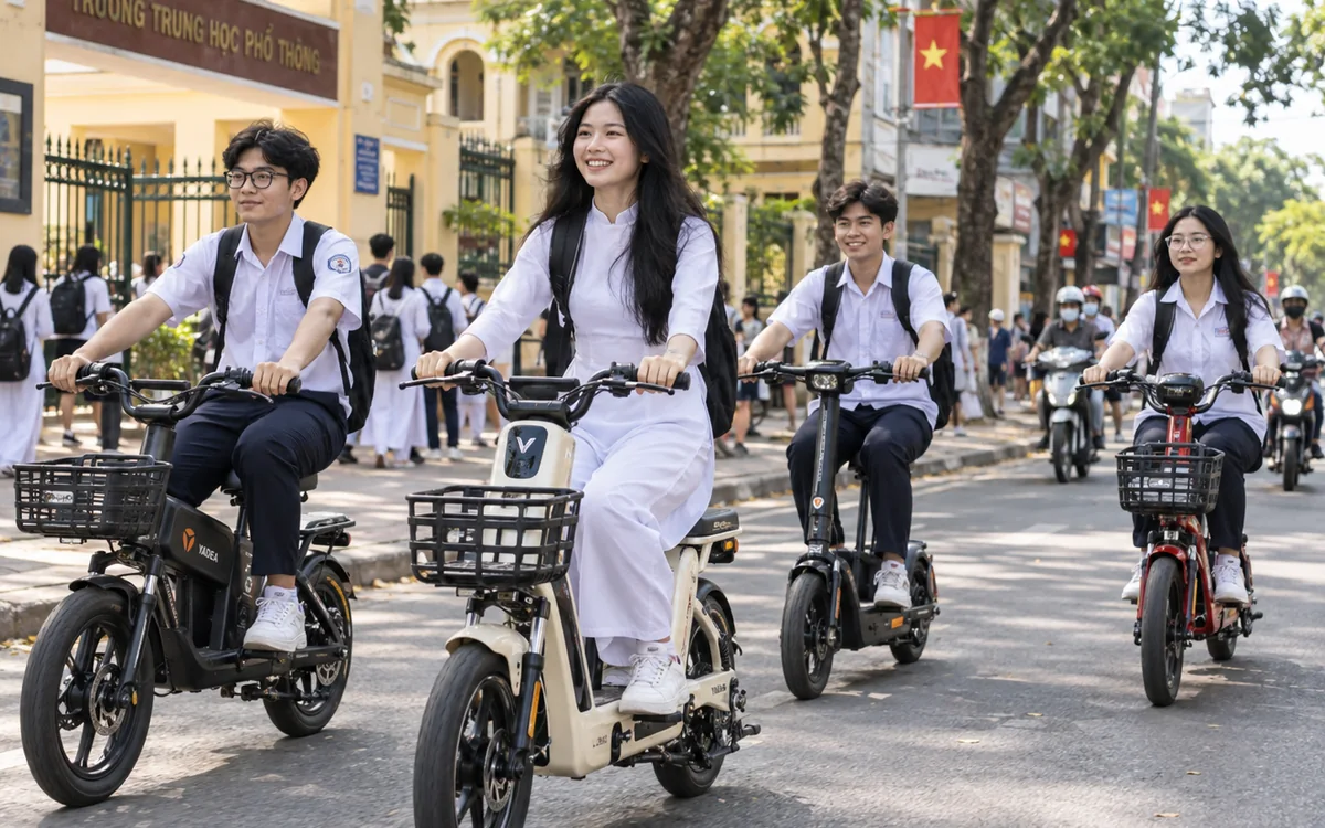 Cách chọn xe đạp điện phù hợp cho học sinh, sinh viên